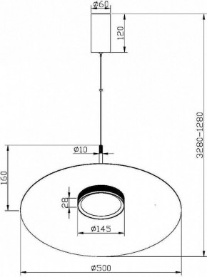 Подвесной светильник Maytoni Halo MOD041PL-L15W3K1 в Белоярском - beloyarskiy.mebel24.online | фото 4