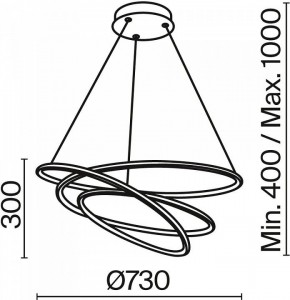 Подвесной светильник Maytoni Halo MOD100PL-L88WK1 в Белоярском - beloyarskiy.mebel24.online | фото 3