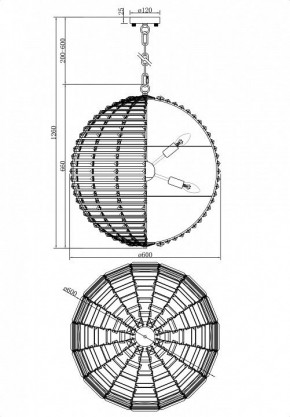 Подвесной светильник Maytoni Palla MOD092PL-08CH в Белоярском - beloyarskiy.mebel24.online | фото 4