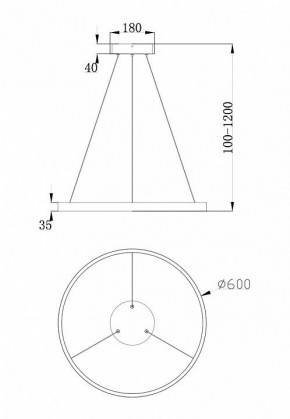 Подвесной светильник Maytoni Rim MOD058PL-L32W4K в Белоярском - beloyarskiy.mebel24.online | фото 3