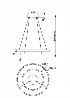 Подвесной светильник Maytoni Rim MOD058PL-L55BSK в Белоярском - beloyarskiy.mebel24.online | фото 4