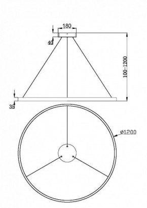 Подвесной светильник Maytoni Rim MOD058PL-L65BK в Белоярском - beloyarskiy.mebel24.online | фото 5