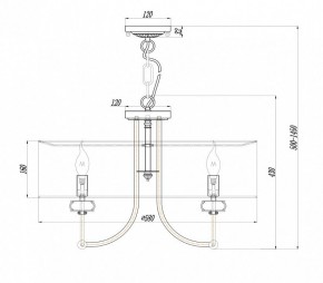 Подвесной светильник Maytoni Roma ARM006PL-06G в Белоярском - beloyarskiy.mebel24.online | фото 3