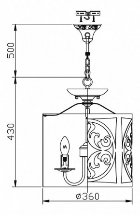 Подвесной светильник Maytoni Rustika H899-03-W в Белоярском - beloyarskiy.mebel24.online | фото 3