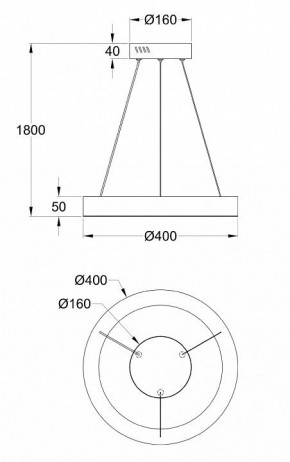 Подвесной светильник Maytoni Saturno MOD415PL-L36BS4K в Белоярском - beloyarskiy.mebel24.online | фото 4