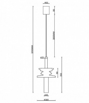 Подвесной светильник Maytoni Sound Wave MOD255PL-01B2 в Белоярском - beloyarskiy.mebel24.online | фото 4