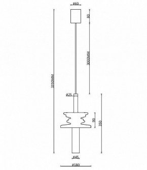 Подвесной светильник Maytoni Sound Wave MOD255PL-01B3 в Белоярском - beloyarskiy.mebel24.online | фото 4