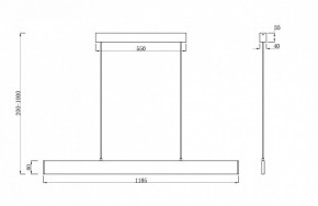 Подвесной светильник Maytoni Step P010PL-L30G3K в Белоярском - beloyarskiy.mebel24.online | фото 4