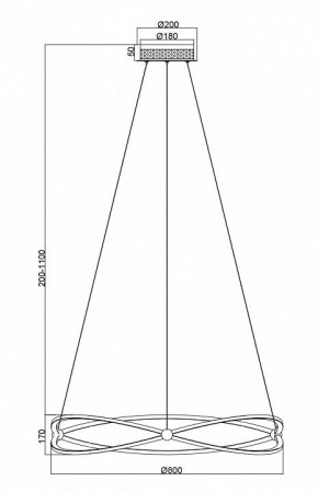 Подвесной светильник Maytoni Weave MOD062PL-L56CH3K в Белоярском - beloyarskiy.mebel24.online | фото 5