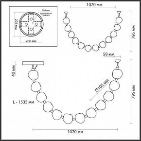 Подвесной светильник Odeon Light Jemstone 5085/48L в Белоярском - beloyarskiy.mebel24.online | фото 7