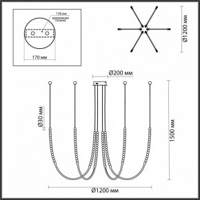 Подвесной светильник Odeon Light Monella 6639/70L в Белоярском - beloyarskiy.mebel24.online | фото 4