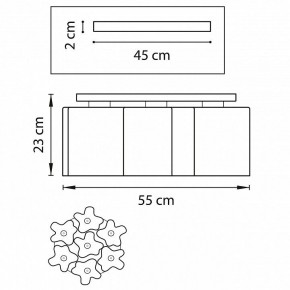 Потолочная люстра Lightstar Nubi 802073 в Белоярском - beloyarskiy.mebel24.online | фото 2