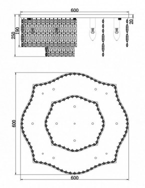 Потолочная люстра Maytoni Dune DIA005CL-10CH в Белоярском - beloyarskiy.mebel24.online | фото 2