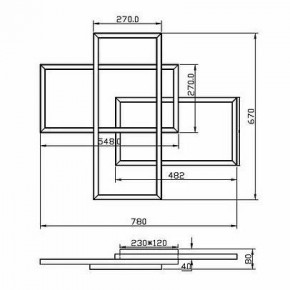 Потолочная люстра Maytoni Line MOD016CL-L80BK в Белоярском - beloyarskiy.mebel24.online | фото 2