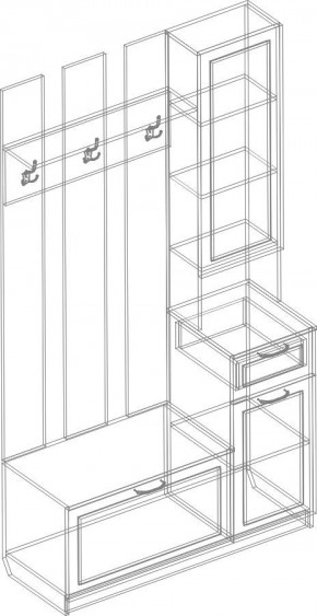 Прихожая Александрия (модульная) в Белоярском - beloyarskiy.mebel24.online | фото 5