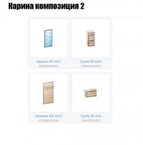 Прихожая Карина (модульная) в Белоярском - beloyarskiy.mebel24.online | фото 6