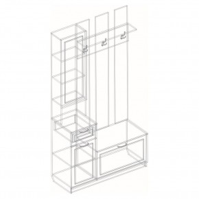 Прихожая "ПА-09" Александрия в Белоярском - beloyarskiy.mebel24.online | фото 3