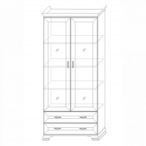 Шкаф (2 стеклодвери) Сиена в Белоярском - beloyarskiy.mebel24.online | фото 3