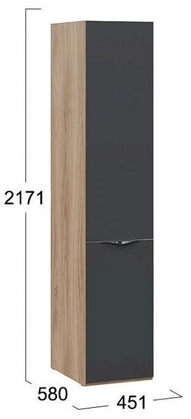 Шкаф для белья Глосс СМ-319.07.111 в Белоярском - beloyarskiy.mebel24.online | фото 4