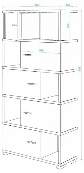 Шкаф комбинированный Домино СБ-30/5 в Белоярском - beloyarskiy.mebel24.online | фото 2