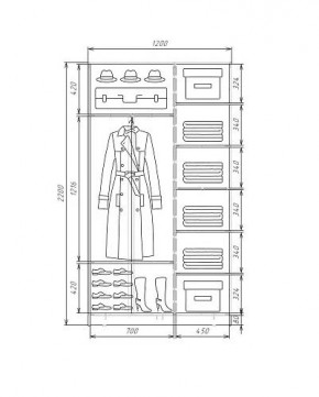 Шкаф-купе ХИТ 22-4-12-22 (420) в Белоярском - beloyarskiy.mebel24.online | фото 5