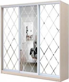 Шкаф-купе ХИТ 22-4-20/2-666 РОМБ БОЛЬШОЙ МАТОВЫЙ в Белоярском - beloyarskiy.mebel24.online | фото