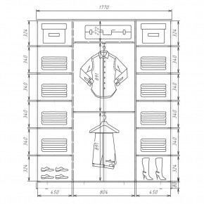Шкаф-купе ХИТ 22-4-20/2-777 (420) в Белоярском - beloyarskiy.mebel24.online | фото 2