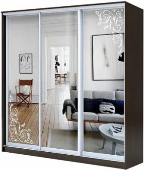 Шкаф-купе ХИТ 23-4-18-656 ОРНАМЕНТ в Белоярском - beloyarskiy.mebel24.online | фото