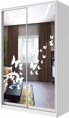 Шкаф-купе ХИТ 24-4-17-66 БАБОЧКИ в Белоярском - beloyarskiy.mebel24.online | фото