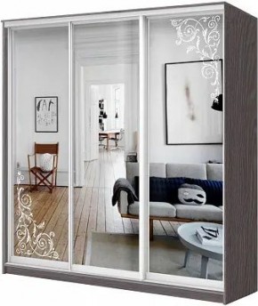 Шкаф-купе ХИТ 24-4-18-656 ОРНАМЕНТ в Белоярском - beloyarskiy.mebel24.online | фото
