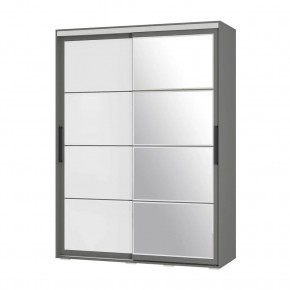 Шкаф-купе Крафт-6 1.6 м ШКК-06 (графит) в Белоярском - beloyarskiy.mebel24.online | фото 3