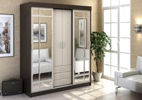 Шкаф-купе Лидер 1 венге-дуб в Белоярском - beloyarskiy.mebel24.online | фото 2
