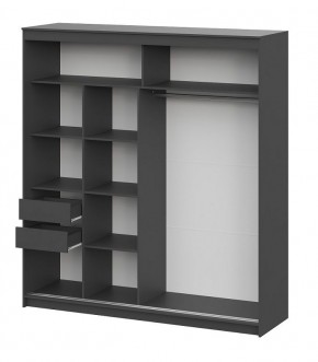 Шкаф-купе ШКП 3 МАКС (2000) Графит серый в Белоярском - beloyarskiy.mebel24.online | фото 3