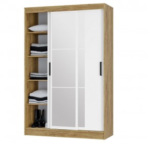 Шкаф-купе Тайм ШКК-03 (крафт/белый) в Белоярском - beloyarskiy.mebel24.online | фото 3