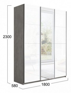 Шкаф-купе Траст СШК 2.180.60-15.13.15 в Белоярском - beloyarskiy.mebel24.online | фото 3