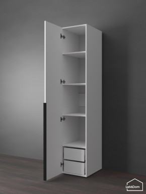 Шкаф Linnea MHR-1-3 2050х400х510 (Белый-М 11.1.2) в Белоярском - beloyarskiy.mebel24.online | фото 5