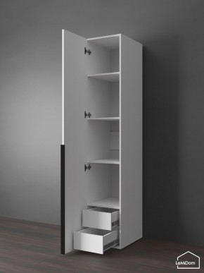 Шкаф Linnea MHR-1-3 2050х400х510 (Белый-М 11.1.2) в Белоярском - beloyarskiy.mebel24.online | фото 6