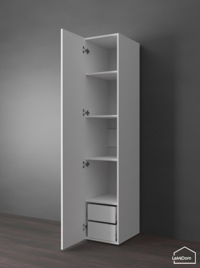 Шкаф Linnea MHR-1PO-4 2050х400х510 (Белый-М 11.1.2) в Белоярском - beloyarskiy.mebel24.online | фото 5