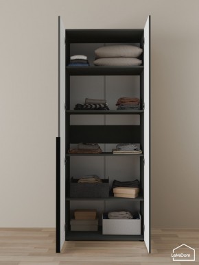 Шкаф Linnea MHR-2-2 2050х800х510 (Графит-М 11.1.25) в Белоярском - beloyarskiy.mebel24.online | фото 4