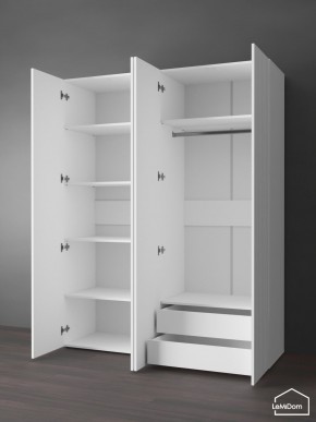 Шкаф Linnea MHR-4PO-2 2050х1600х510 (Белый-М 11.1.1) в Белоярском - beloyarskiy.mebel24.online | фото 6