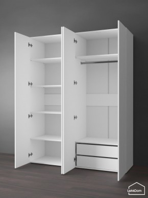 Шкаф Linnea MHR-4PO-2 2050х1600х510 (Белый-М 11.1.2) в Белоярском - beloyarskiy.mebel24.online | фото 5