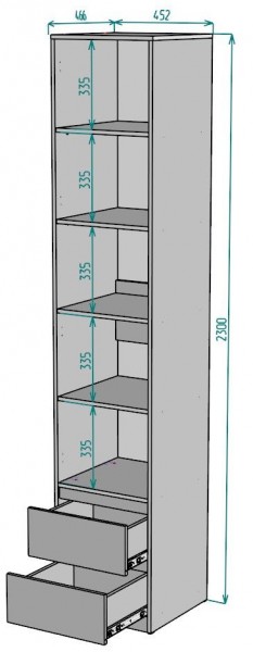 Шкаф Мальта H166 в Белоярском - beloyarskiy.mebel24.online | фото 2