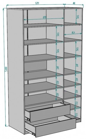 Шкаф Мальта H219 в Белоярском - beloyarskiy.mebel24.online | фото 2