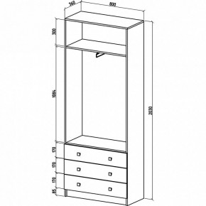 Шкаф платяной Бостон-10 в Белоярском - beloyarskiy.mebel24.online | фото 3