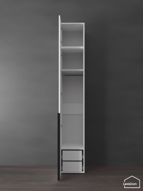 Шкаф с антресолью Linnea MHR-1A-3 2450х400х510 (Белый-М 11.1.1) в Белоярском - beloyarskiy.mebel24.online | фото 5