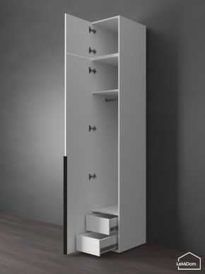 Шкаф с антресолью Linnea MHR-1A-3 2450х400х510 (Белый-М 11.1.1) в Белоярском - beloyarskiy.mebel24.online | фото 6