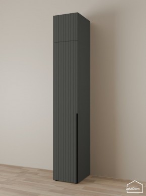 Шкаф с антресолью Linnea MHR-1A-4 2450х400х510 (Графит-М 11.1.25) в Белоярском - beloyarskiy.mebel24.online | фото 1