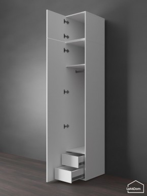 Шкаф с антресолью Linnea MHR-1POA-3 2450х400х510 (Белый-М 11.1.2) в Белоярском - beloyarskiy.mebel24.online | фото 6