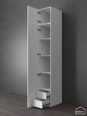 Шкаф с антресолью Linnea MHR-1POA-4 2450х400х510 (Белый-М 11.1.2) в Белоярском - beloyarskiy.mebel24.online | фото 5
