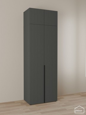 Шкаф с антресолью Linnea MHR-2A-2 2450х800х510 (Графит-М 11.1.25) в Белоярском - beloyarskiy.mebel24.online | фото 1